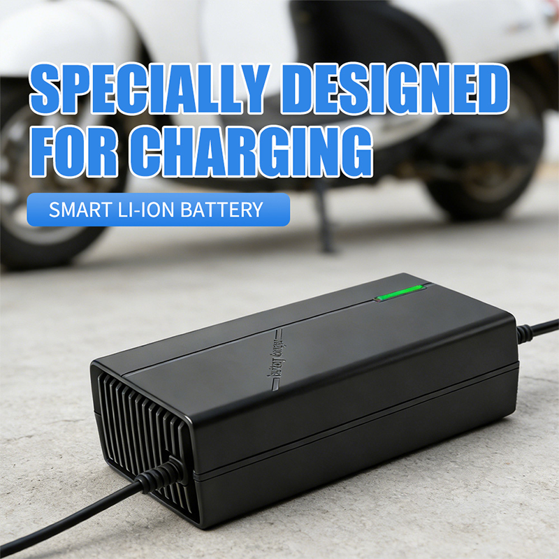 Plastic-cased single-indicator lithium battery charger